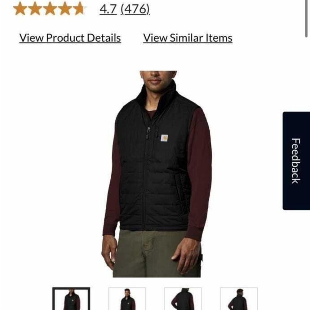 Carhartt Unisex Rain Defender Gilliam Baffled Insulated Vest